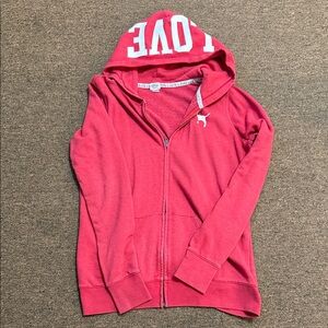 Victoria's Secret PINK Red Cozy Logo Hoodie